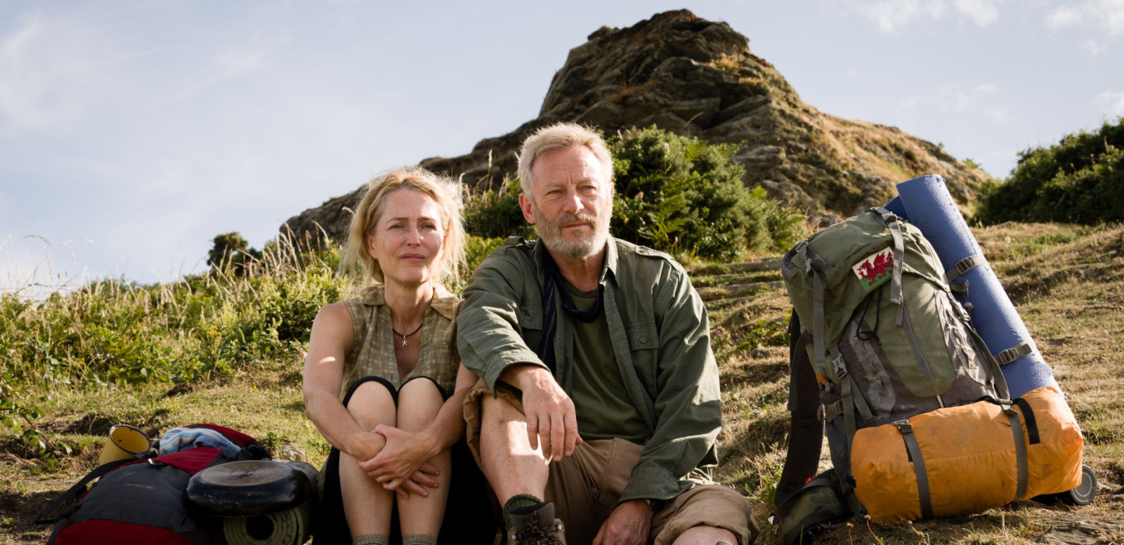Gillian Anderson and Jason Isaacs in The Salt PAth